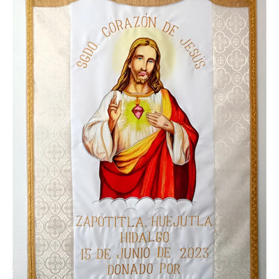 Estándarte Sagrado Corazon Brdo Fino | Meses sin interés