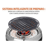 Churrasqueira Steakhouse Grill Polishop Cor Preto/prata