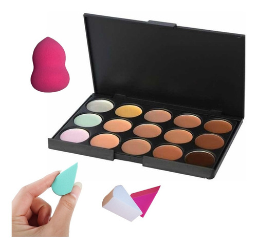 Paleta De Correctores Maquillajes Para Contourning Ojeras