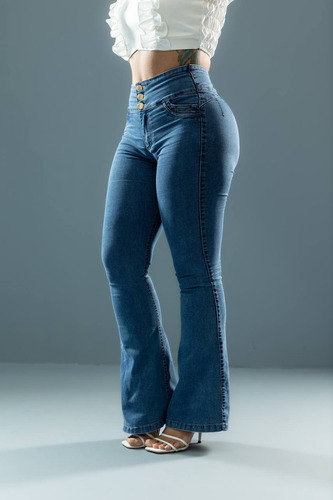 Calça Modeladora Flare Admirável Mamacita Jeans Original