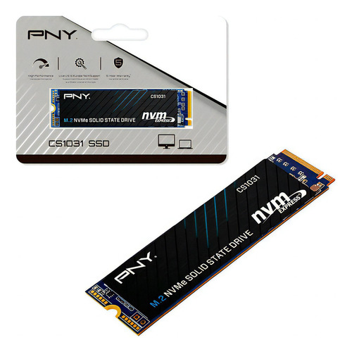 Ssd 500gb Pny Cs1031, M.2 2280, Pcie 3x4 Nvme, Leitura