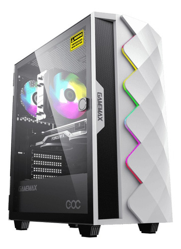 Gabinete Gamer Diamond Coc White Argb Gamemax