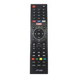 Control Remoto Atvio Smart Ty-49c-1 Netflix +pila