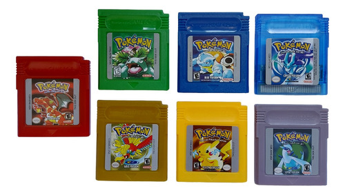 Jogos Coletânea Pokémon Gameboy Color - Cartuchos Novos.