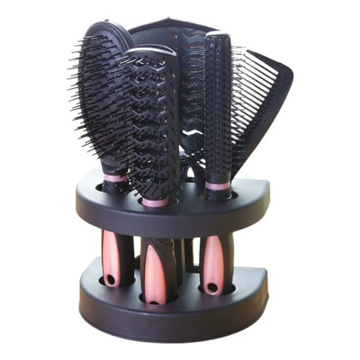 De Set De 5 Peines Profesionales Para Peinar Unisex Rosa