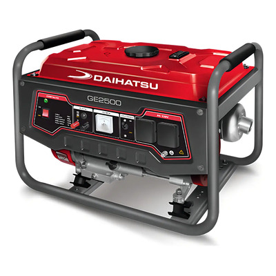 Grupo Electrógeno Generador Eléctrico Monofasico 2.2kva Potencia 5,5 HP Bobinado 100% cobre - Salida DC 12V 8,3A - Daihatsu Ge2500 163cc con AVR 65 15 litros con 13 horas continua | Mismo precio en cuotas