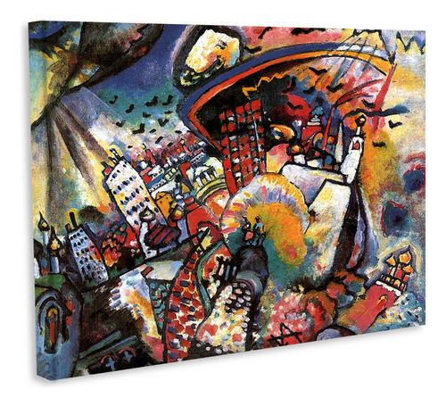 Cuadro Decorativo Canvas 30*40cm Abstracto Ciudad Moscow