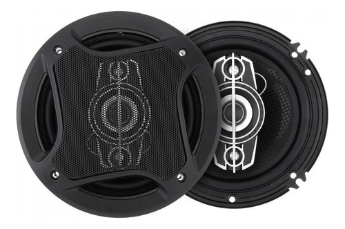 Kit 2 Parlantes Auto 16cm Redondo 500w Coaxial