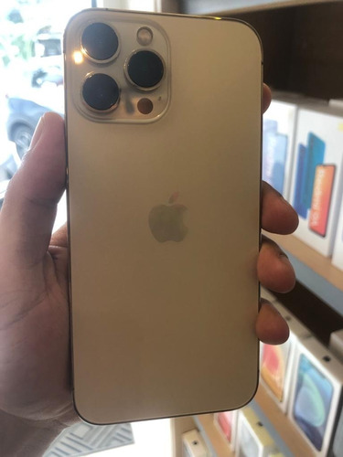 Apple iPhone 13 Pro Max (128 Gb) - Dourado Impecável + Nfe