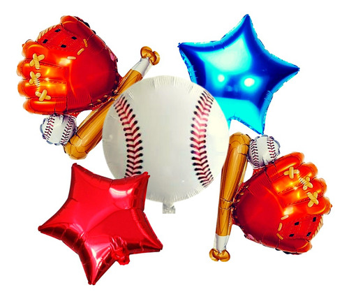 Combo Globos De Cumpleaños Beisbol, Kit Completo N° 3