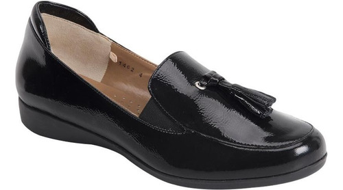 Zapatos Dama Cómodos Negros Vicenza 824963 De Piel Charol