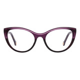 Armação Óculos De Grau Carolina Herrera Her 0171 Mw2 Violeta