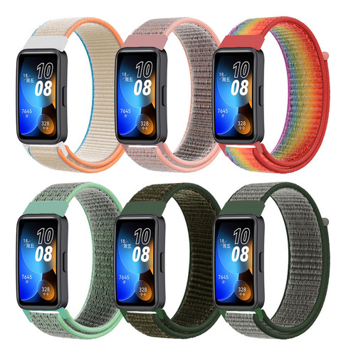 6 Correas De Reloj Deportiva Nailon Para Huawei Band 8