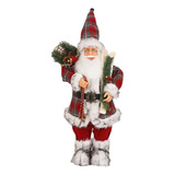 Viejo Pascuero Muñeco De Navidad 50 Cm Bota Blanca