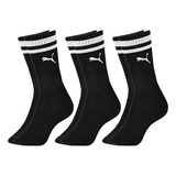 Kit 3 Pares Meias Puma Cano Alto Longo Masculina Original