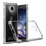 Funda Airbag Acrigel Transparente + Mica Para Motorola