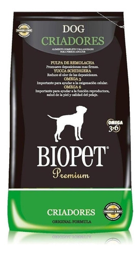 Alimento Biopet Premium Perro Adulto Todos Los Tamaños Sabor Pollo Y Arroz En Bolsa De 20 kg