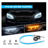 Par Barra Led Farol Ecosport 2013 Luz Diurna Seta Sequencial