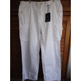 Ralph Lauren Polo Pantalón Talla 42x34 Cargo Algodón 