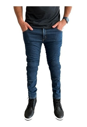 Jean Jar Vec Skinny Fit Con Protecciones Desmontables Moto 