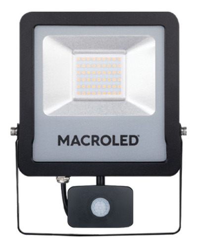 Reflector Led Macroled Con Sensor De Movimiento 30w Ip65