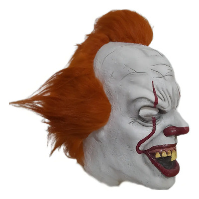 Mascara Payaso Pennywise It Látex Color Blanco