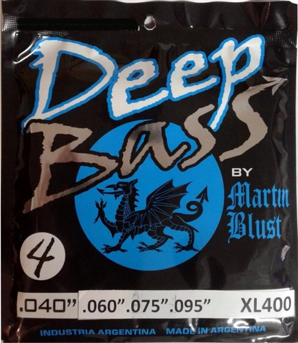 Encordado Martin Blust Xl 400 De Bajo - Deep Bass 040-095