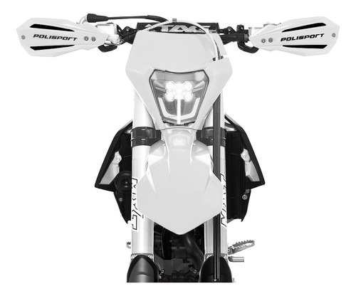 Cubre Puños Yamaha Yz 250 450 Motocross Plástico Blanco