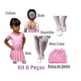 Roupa De Ballet Balé Com Bolsa Rosa