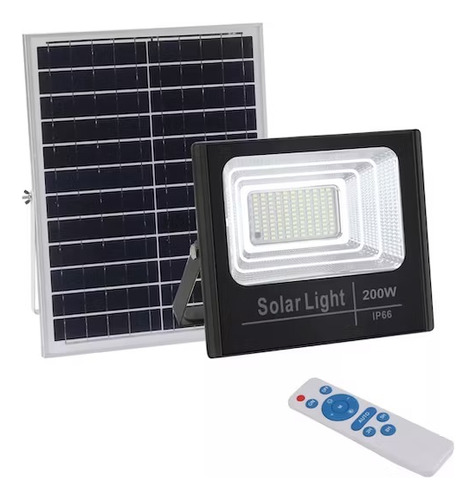 Lampara Foco Solar Led Panel Solar 40w 100w Irm Irm-10956