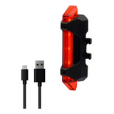 Luz Trasera Bicicleta Recargable Usb Mtb Ruta Ciclismo Led