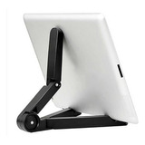 Soporte Universal Plegable Portátil Tablet Cel Máx 10'' Color Negro