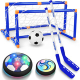 Hover Hockey Set Para Niños, 3 En 1 Hover Hockey Soccer Ball