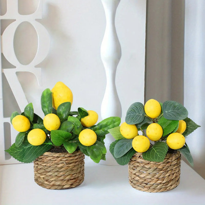 Juego De Plantas Artificiales De Limón Amarillo Zp | Envío gratis