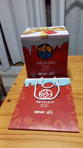 Neo Geo Mini Snk Christmas Edition Natal Com Bag Tudo Novo!!