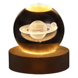 Lámpara De Noche Con Figura 3d Espacio, Galaxia, Saturno