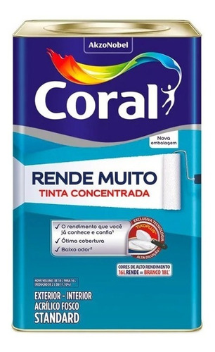 Tinta Coral Rende Muito 16lts Branco Gelo