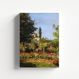 Cuadro Decorativo Canvas 60*80cm Arte Monet Jardin Oleo