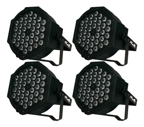 Combo X 4 Proton Led Par 400 Dmx 36 Leds Oferta Garantía