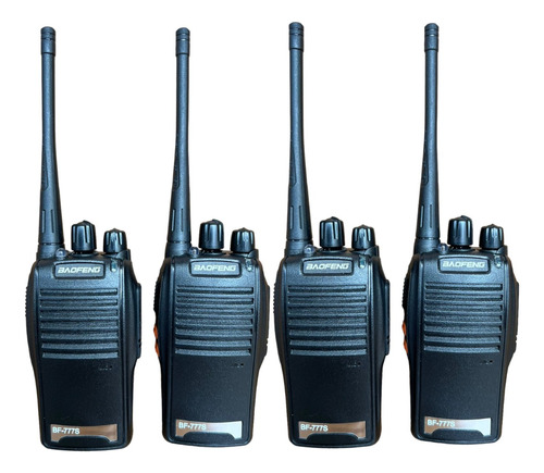 Kit 4 Radio Comunicador 777s Profissional Ht Uhf 16 Canais