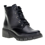 Bota Coturno Salto Baixo Feminino 23-11121 Preto Ramarim