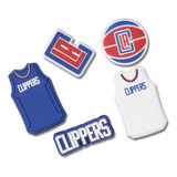 Jibbitz Nba Los Angeles Clippers Pack Com 5 Unidades Unico