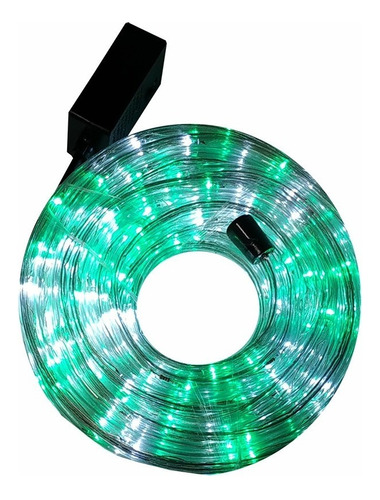 Manguera De Gel Led Blanco Verde 10m Para Exterior Mare10