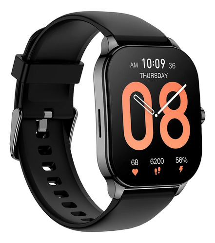 Relógio Smartwatch Amazfit Pop 3s Amoled E Monitor Cardíaco Caixa Preto Pulseira Preto Bisel Preto Desenho Da Pulseira Lisa