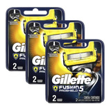 Kits 3 Cargas Gillette Aparelho De Barbear Fusion Proshield