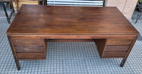 Escritorio Importante Madera Maciza 1,70 X 90 X 74 Alto