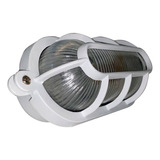 Tortuga De Exterior Oval Para Lampara E27 Blanco L60 Delta