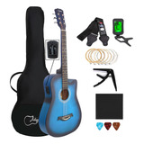 Kit De Guitarra Acústica Para 38 Pulgadas Y Accesorios