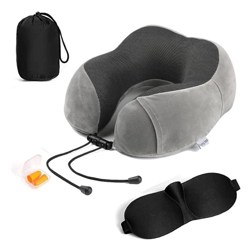 Almohada De Viaje 100% Espuma Viscoelástica Cuello