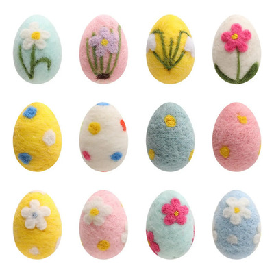 Corona Creativa De Espuma De Lana Con Simulación De Pascua P